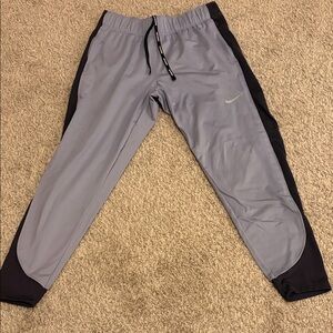 Nike Gray and Black Athletic Pants